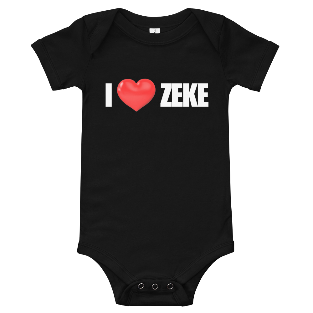 I LOVE ZEKE Onesie